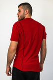 Crooked | Asymmetrical Red T-Shirt