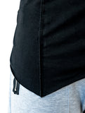 Crooked Asymmetrical Black T-Shirt