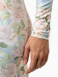 Blue Pastel Floral Catsuit