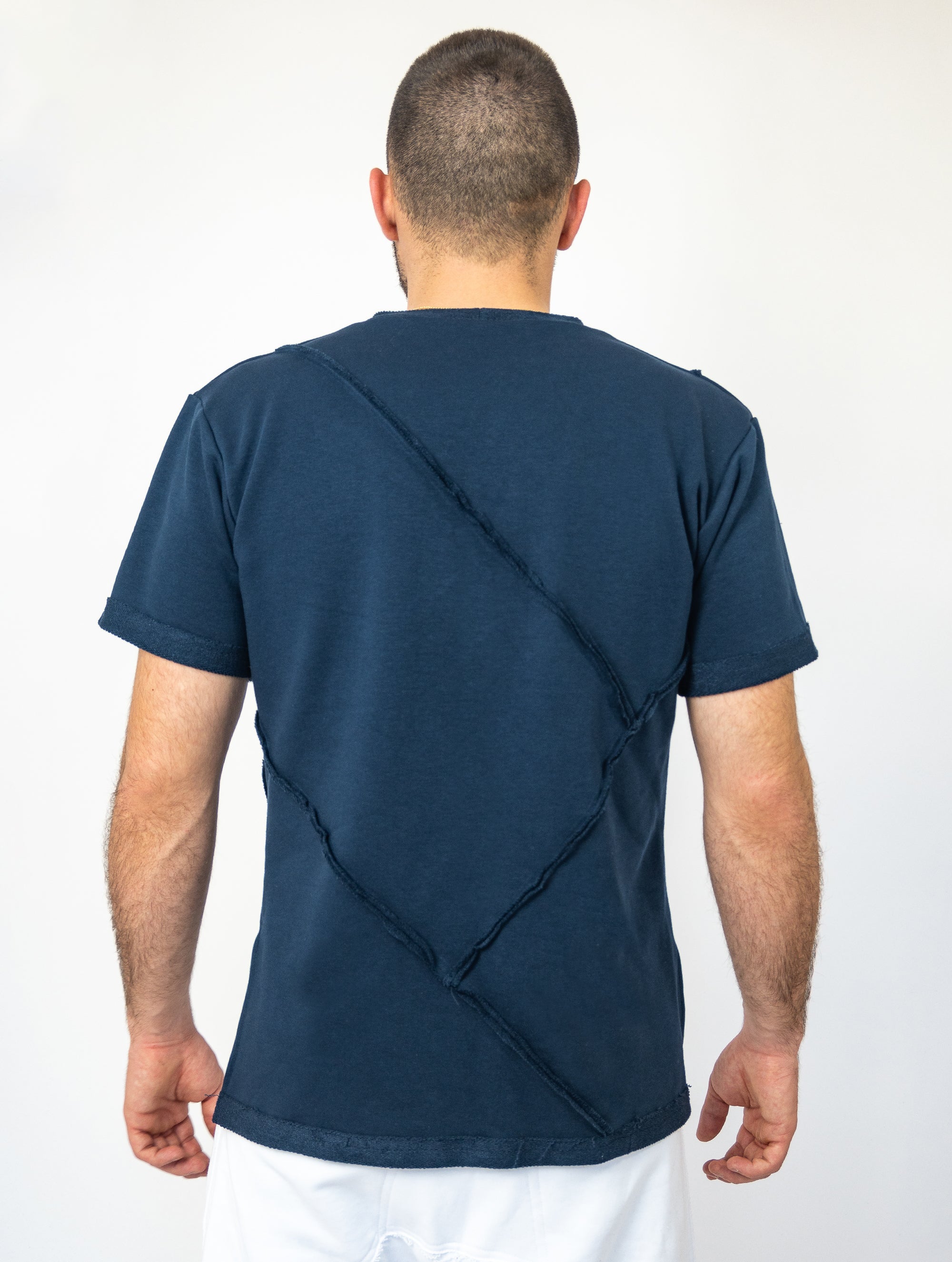 Outline Futuristic Blue T-Shirt