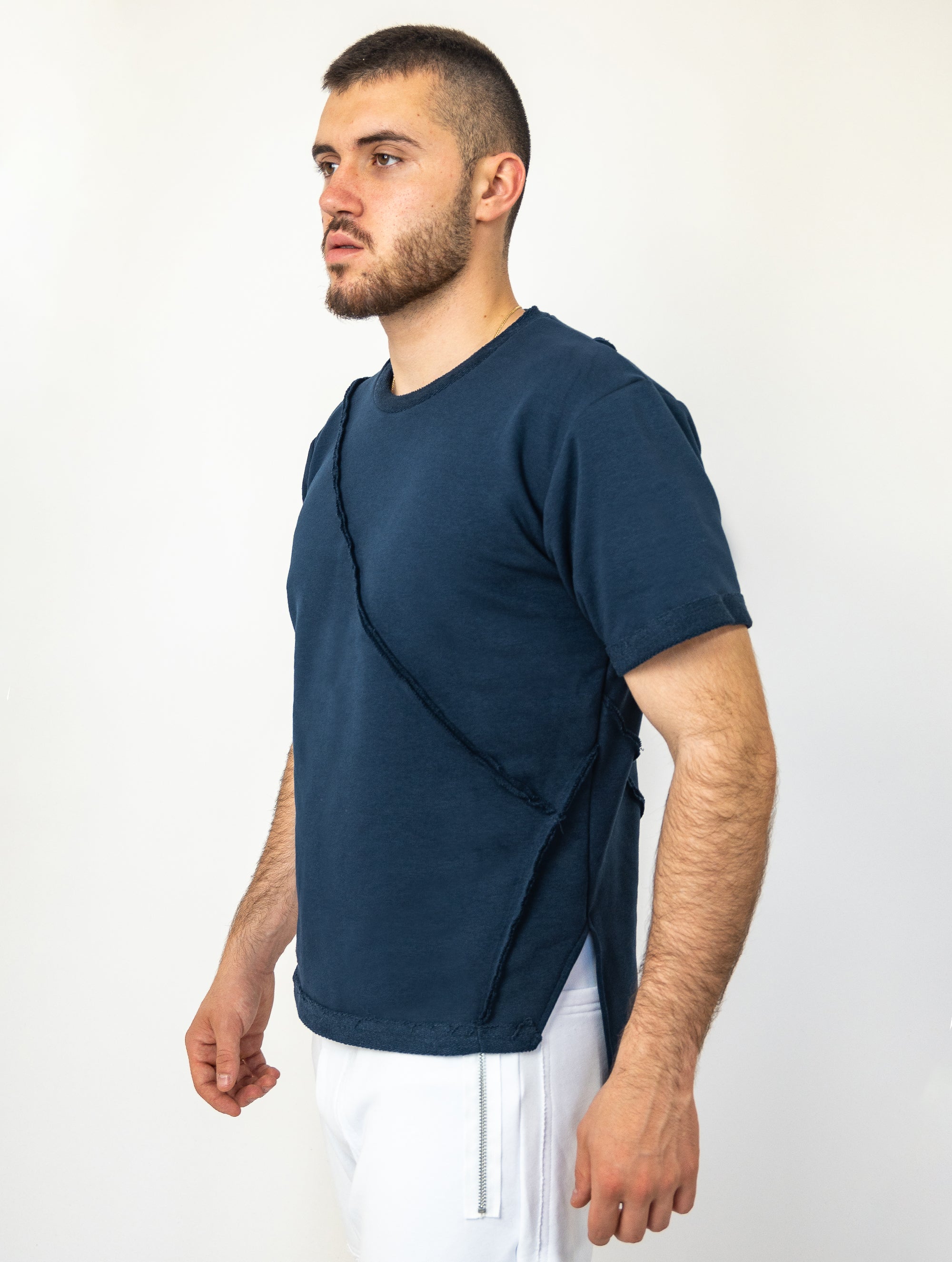 Outline Futuristic Blue T-Shirt