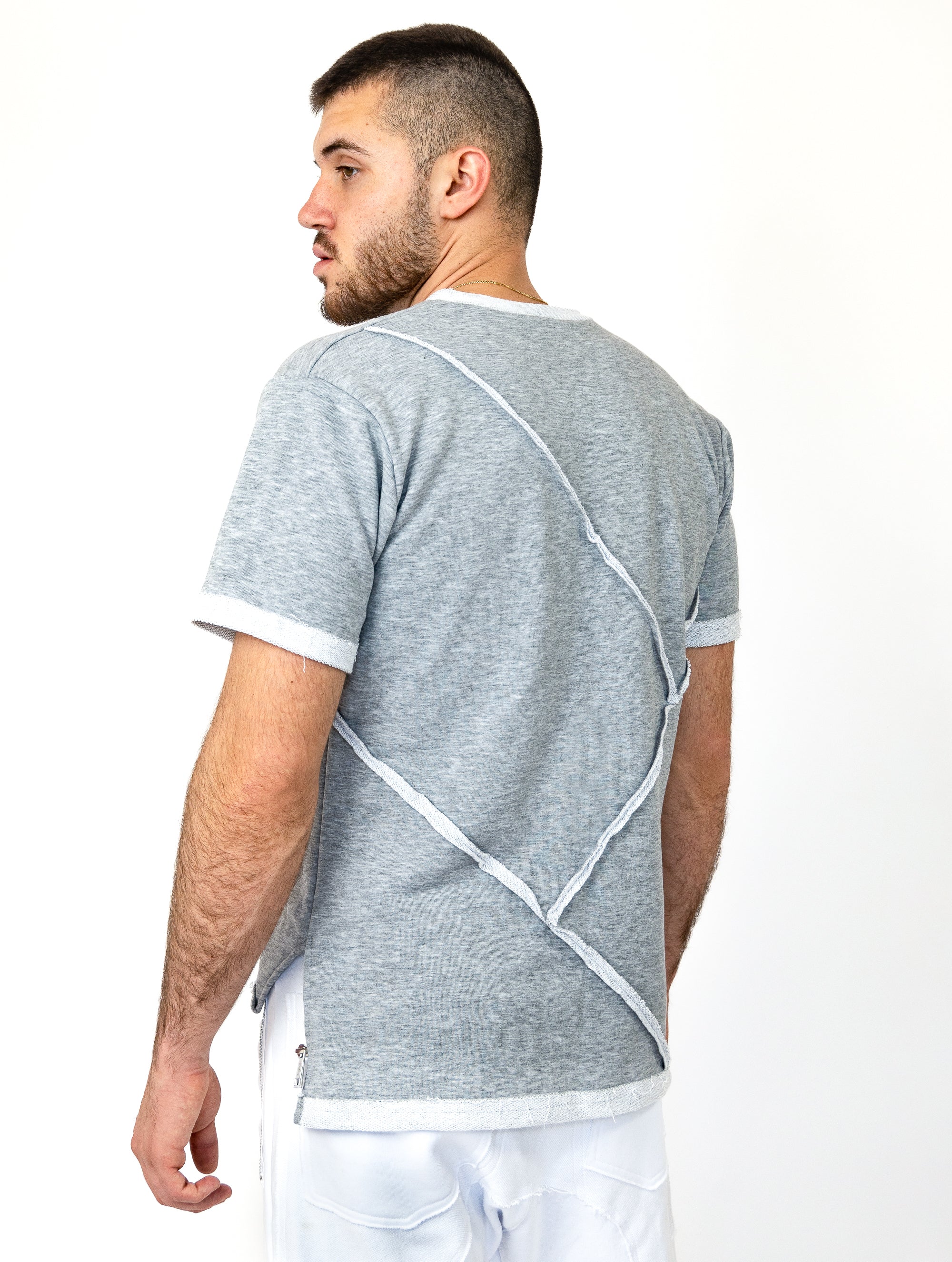 Outline Futuristic Gray T-Shirt