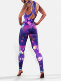 Purple Blue Abstract Bodysuit