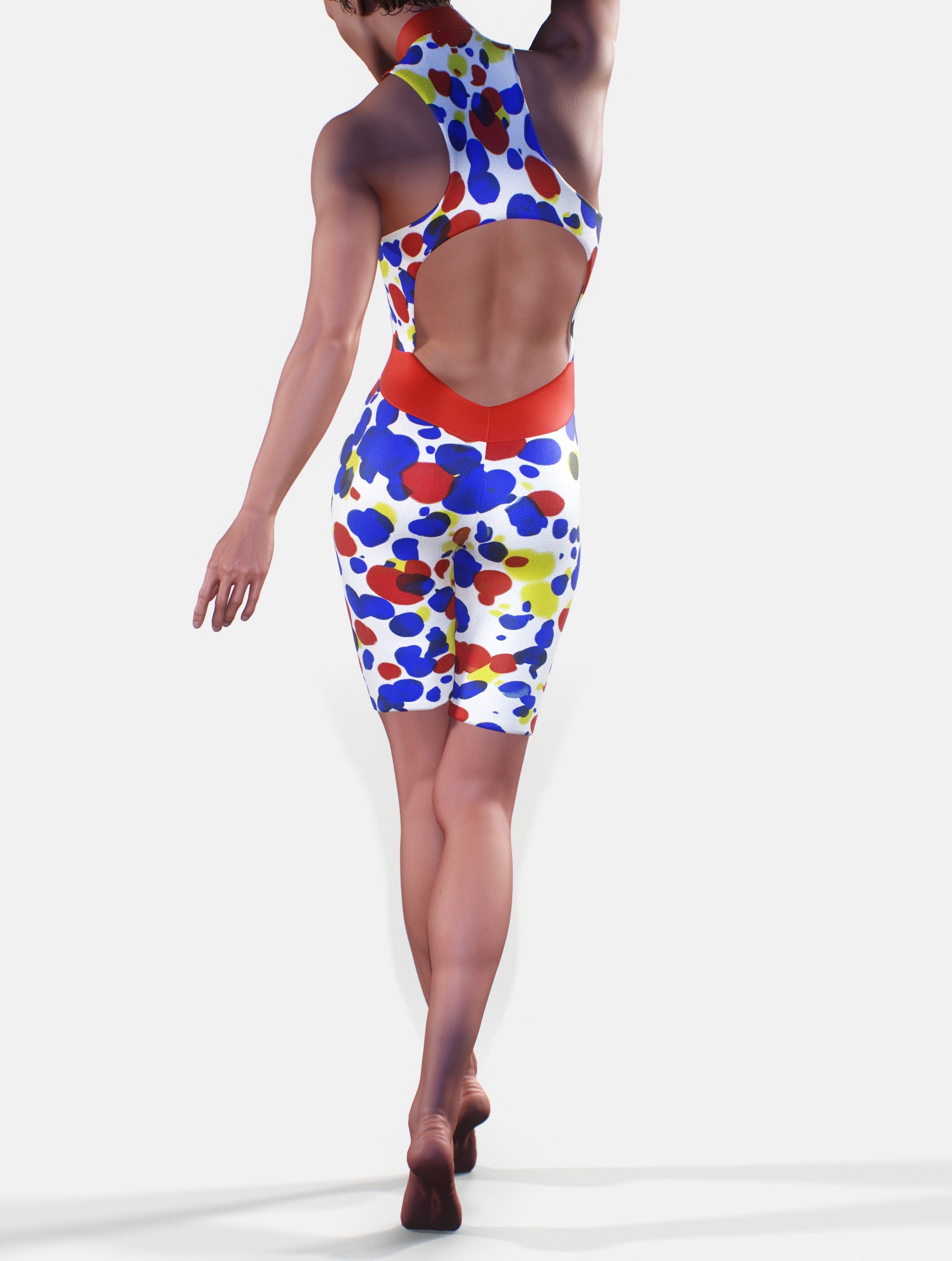 Abstract Short Spots Bodysuit