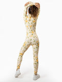 Yellow English Rose Catsuit