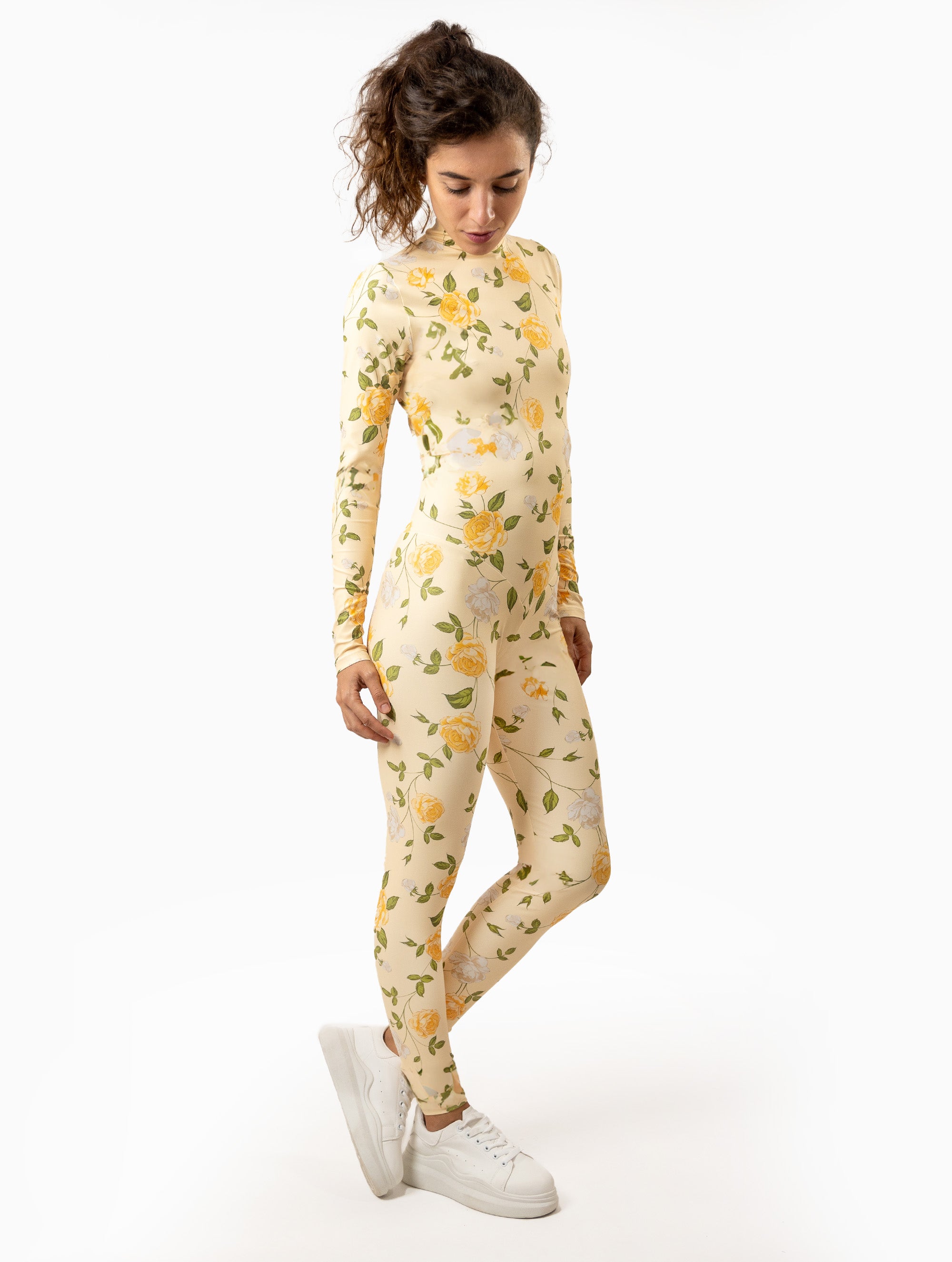Yellow English Rose Catsuit
