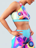 Abstract Art Blue Sports Bra-Sports bra-bootysculpted
