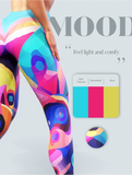 Abstract Art Blue Yoga Pants
