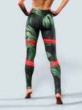 Anegada Palm Leggings-High waisted leggings-bootysculpted