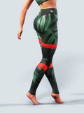 Anegada Palm Leggings-High waisted leggings-bootysculpted