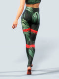 Anegada Palm Leggings-High waisted leggings-bootysculpted