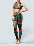 Anegada Palm Sports Bra-Sports bra-bootysculpted