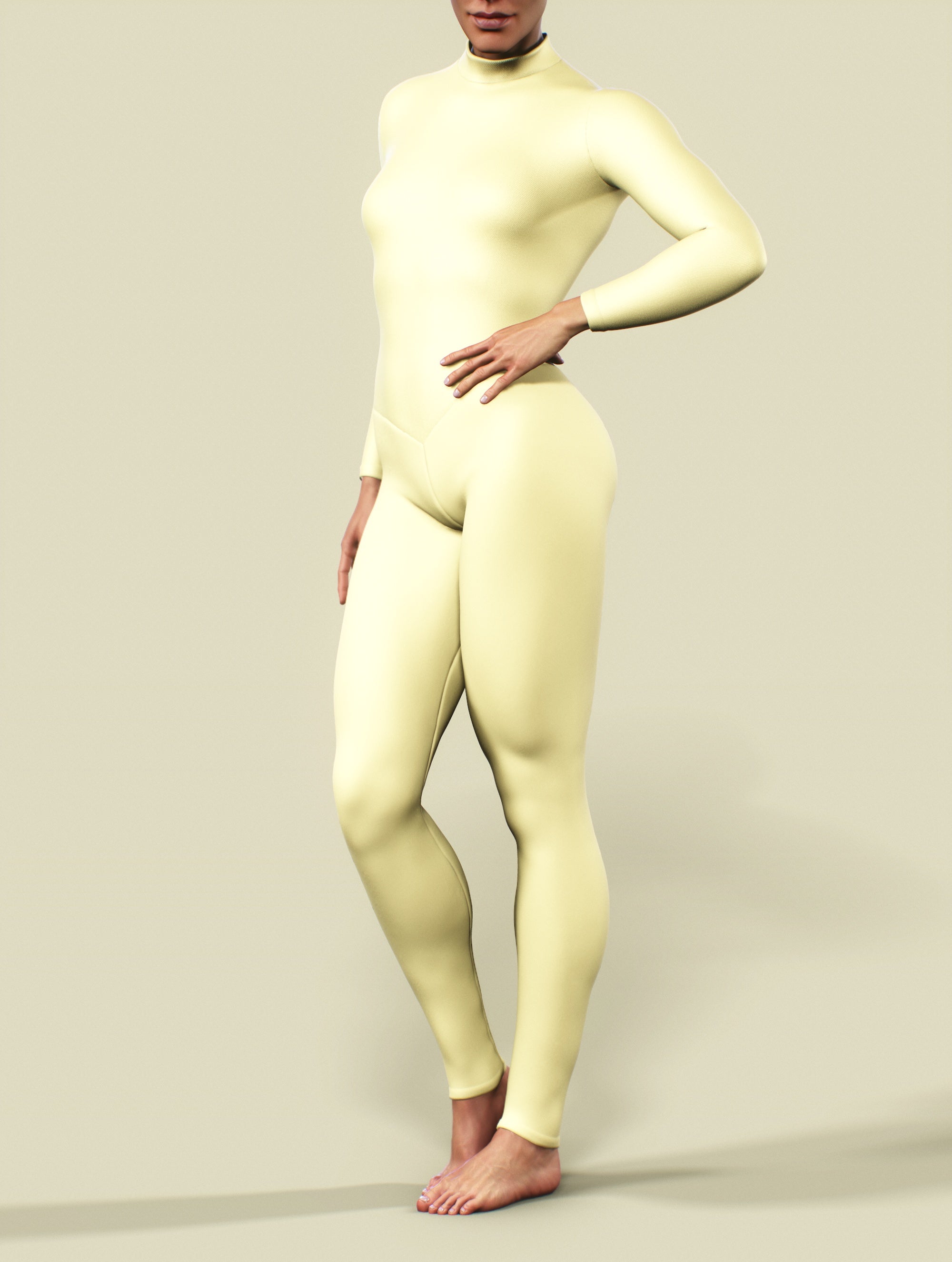 Banana Yellow Bodysuit-unitard-bootysculpted