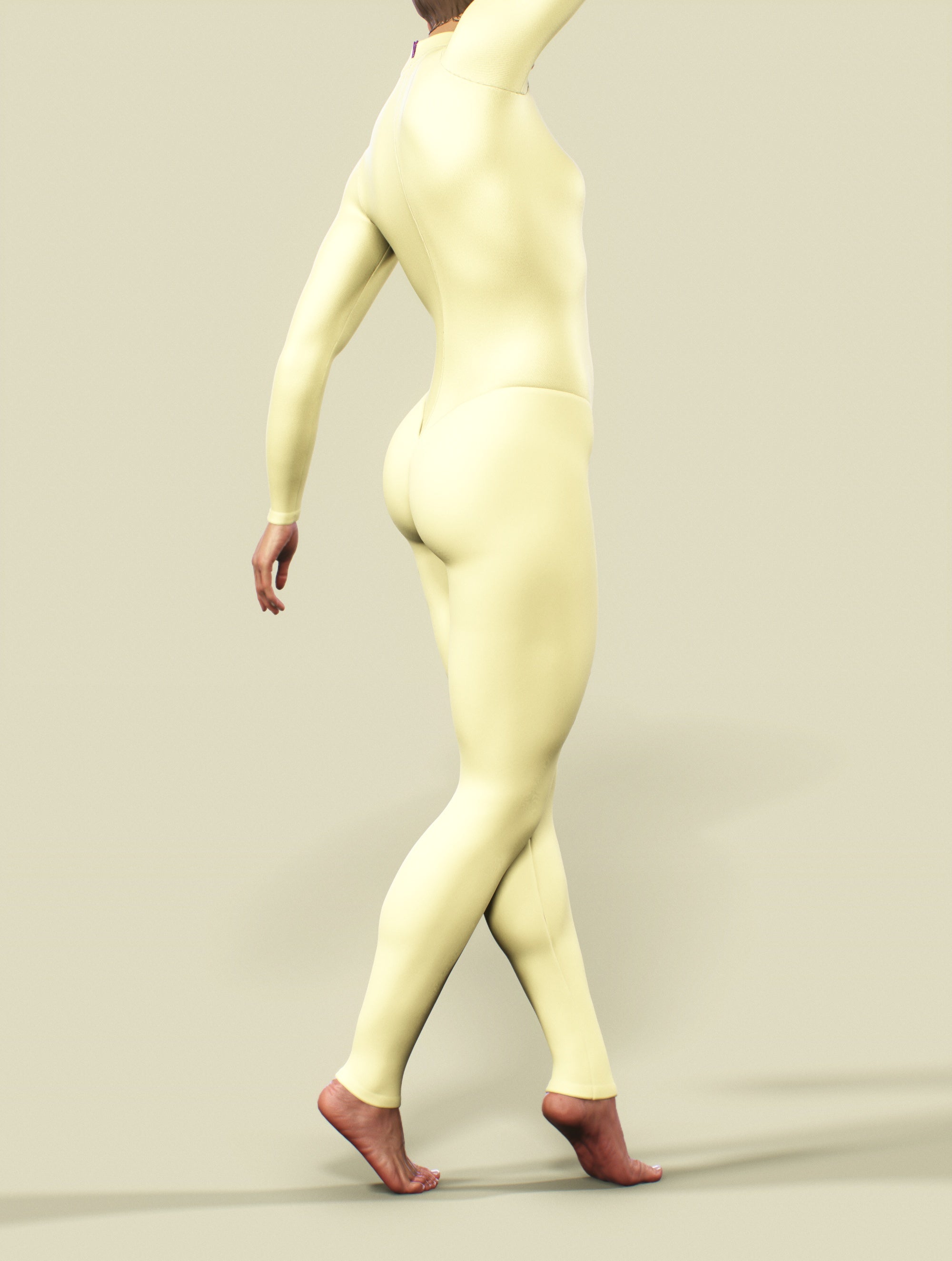 Banana Yellow Bodysuit-unitard-bootysculpted