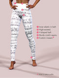 Beethoven's Music White Leggings