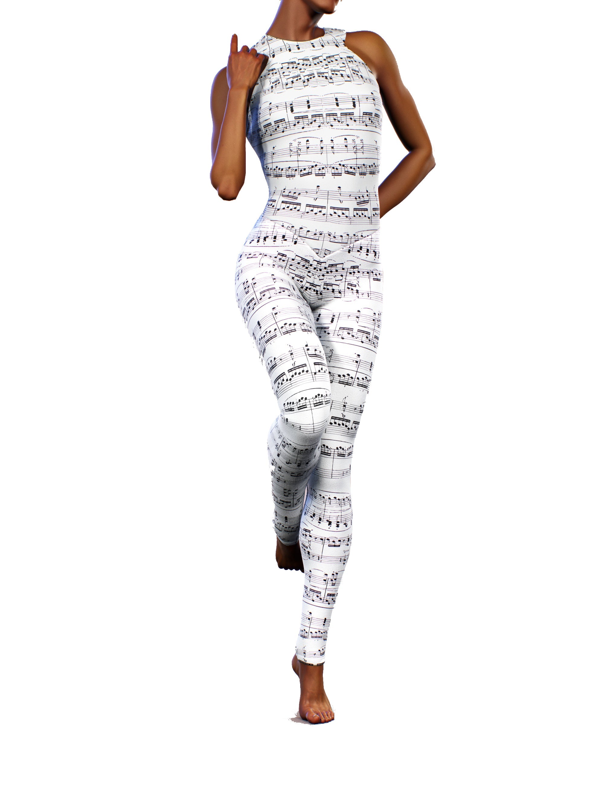 Beethoven's Notes Unitard-unitard-bootysculpted