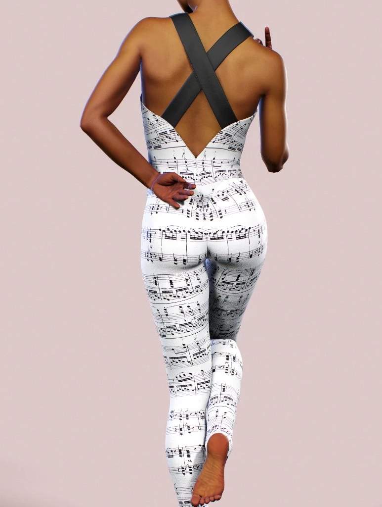 Beethoven's Notes Unitard-unitard-bootysculpted