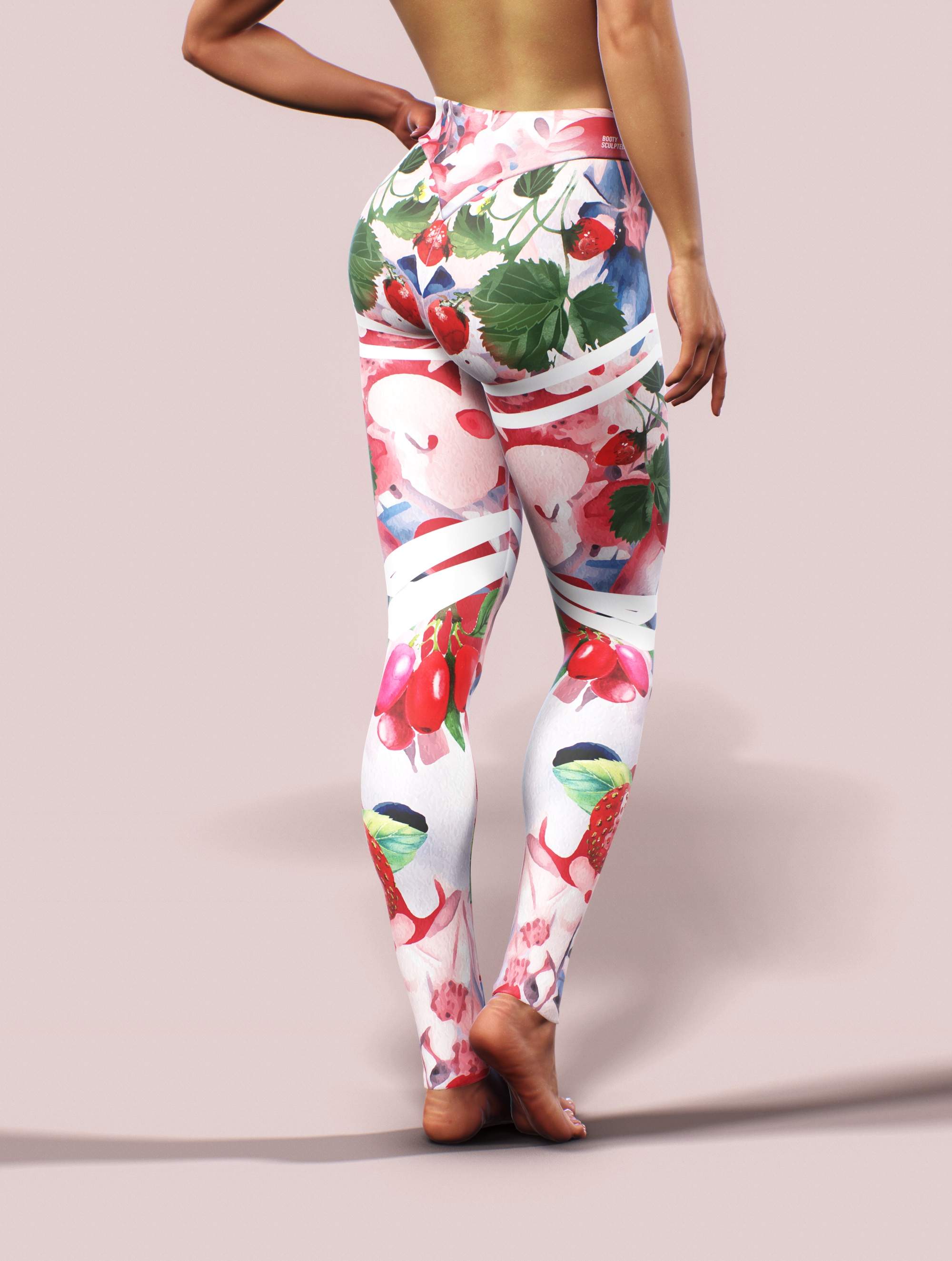 Berry Cream Blend Leggings-High waisted leggings-bootysculpted