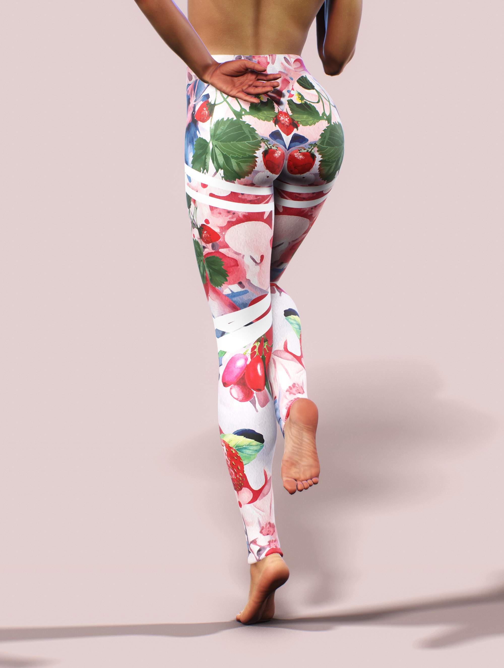 Berry Cream Blend Leggings-High waisted leggings-bootysculpted