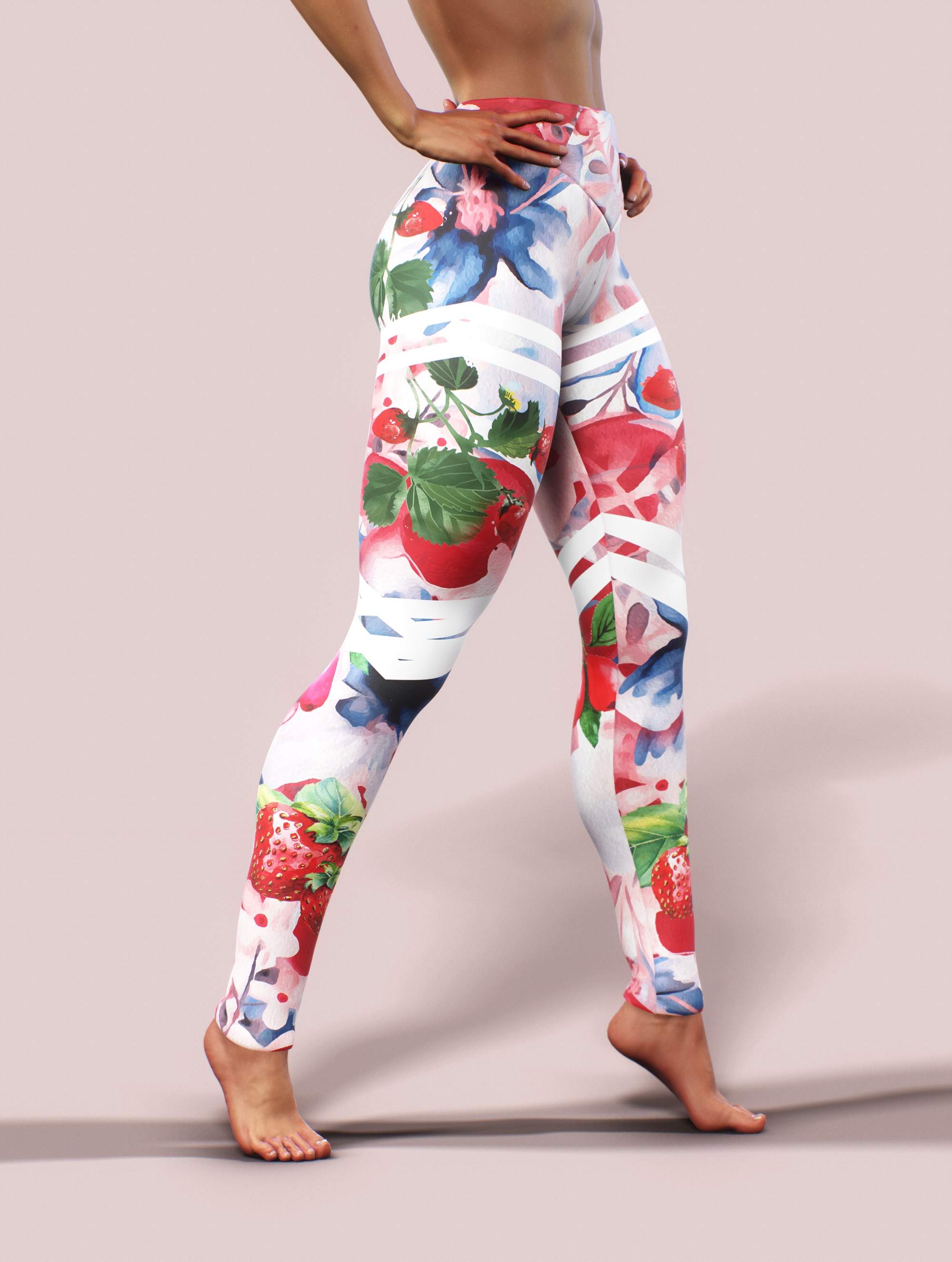 Berry Cream Blend Leggings-High waisted leggings-bootysculpted