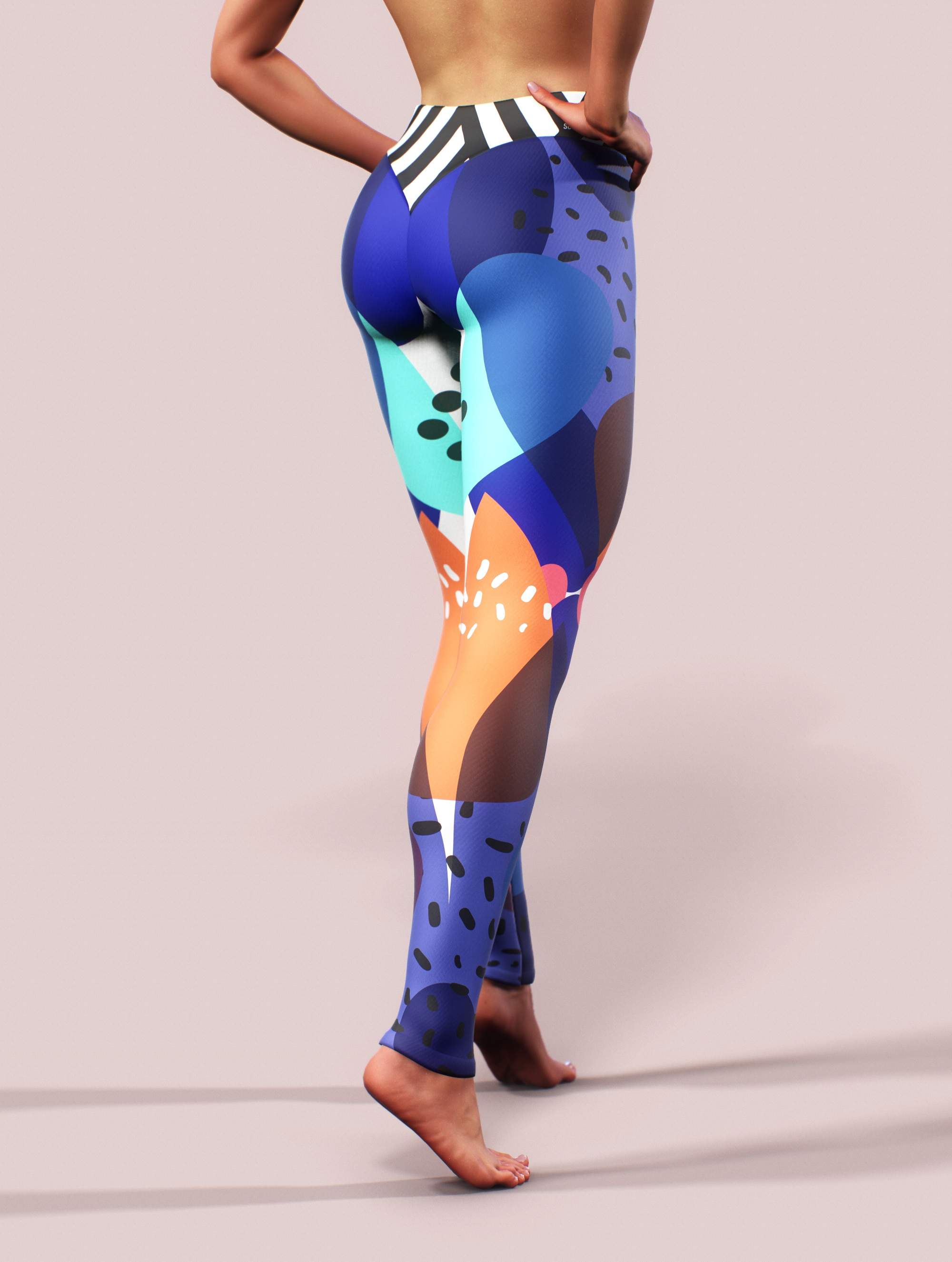 Berry Smoothie Leggings-High waisted leggings-bootysculpted
