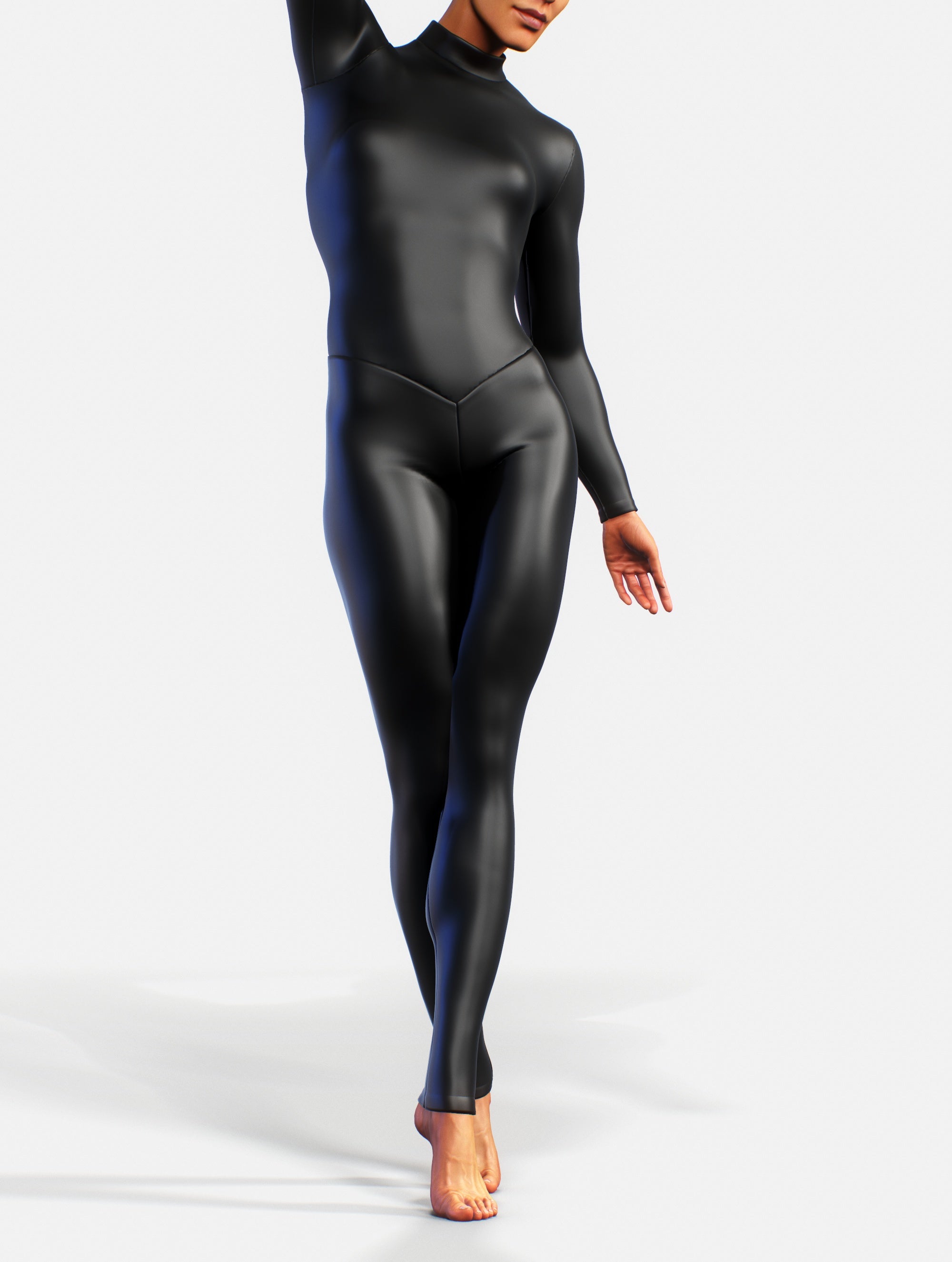 Black Leather Bodysuit-unitard-bootysculpted