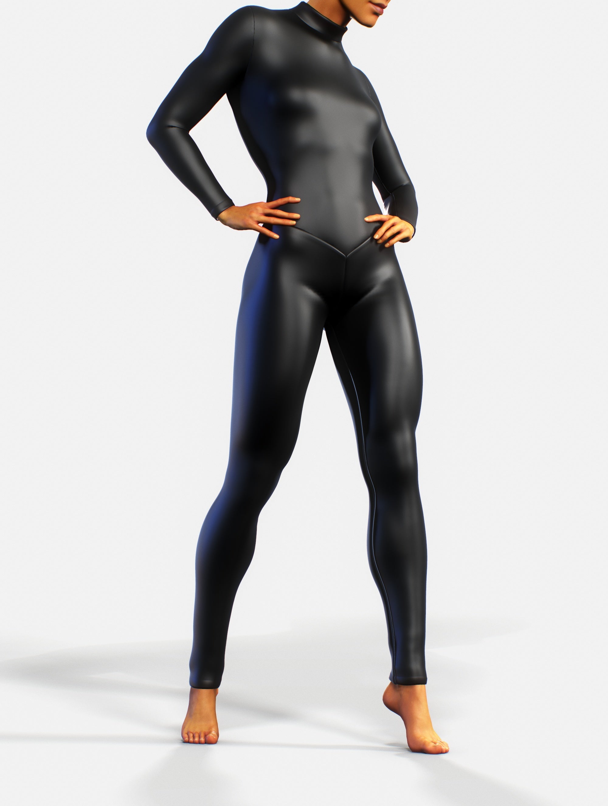 Black Leather Bodysuit-unitard-bootysculpted