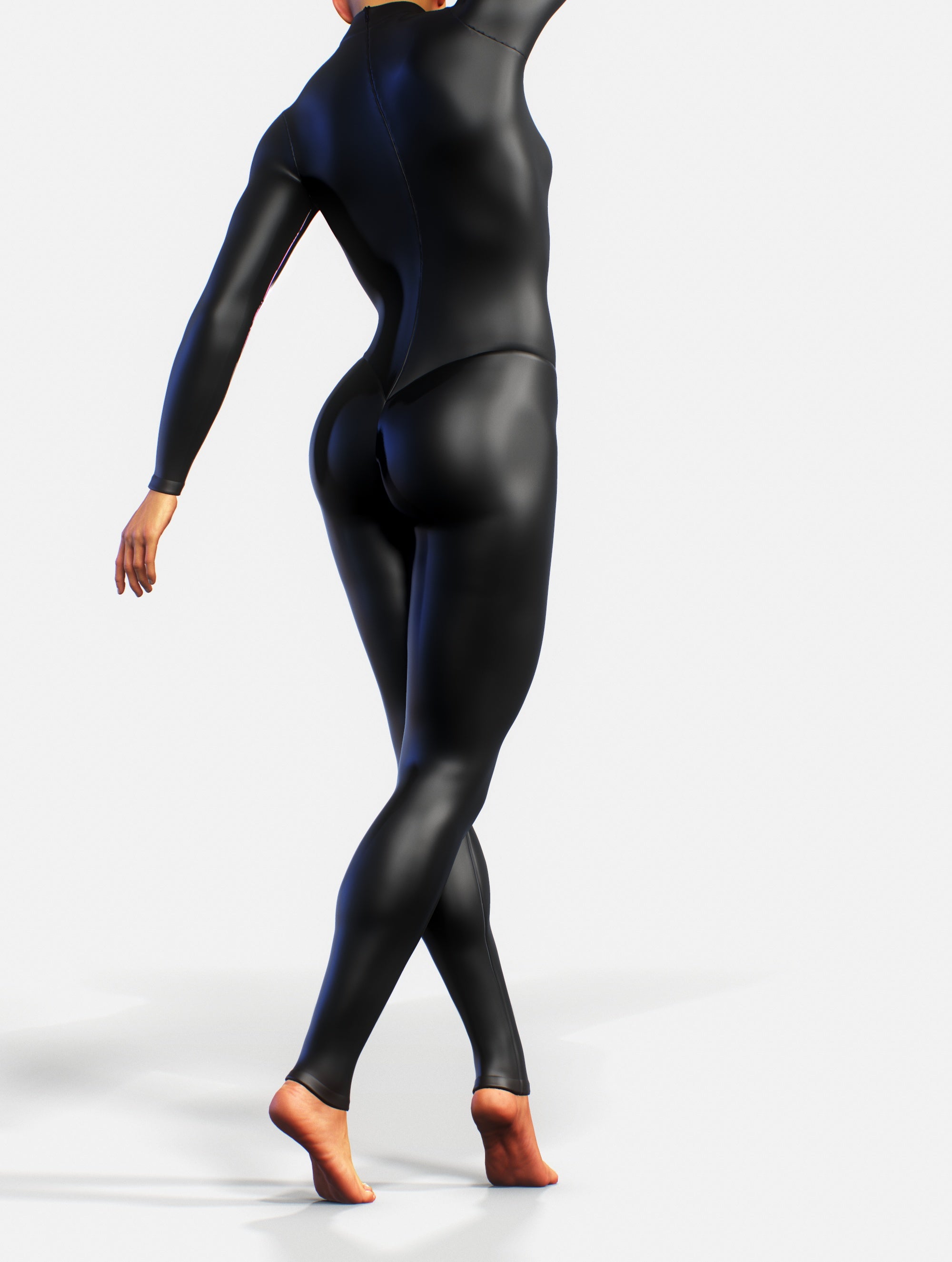 Black Leather Bodysuit-unitard-bootysculpted