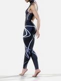Black Lines Shaping Long Suit-unitard-bootysculpted