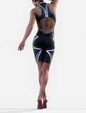 Black Lines Short Suit-unitard-bootysculpted