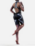 Black Lines Short Suit-unitard-bootysculpted