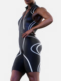 Black Lines Short Suit