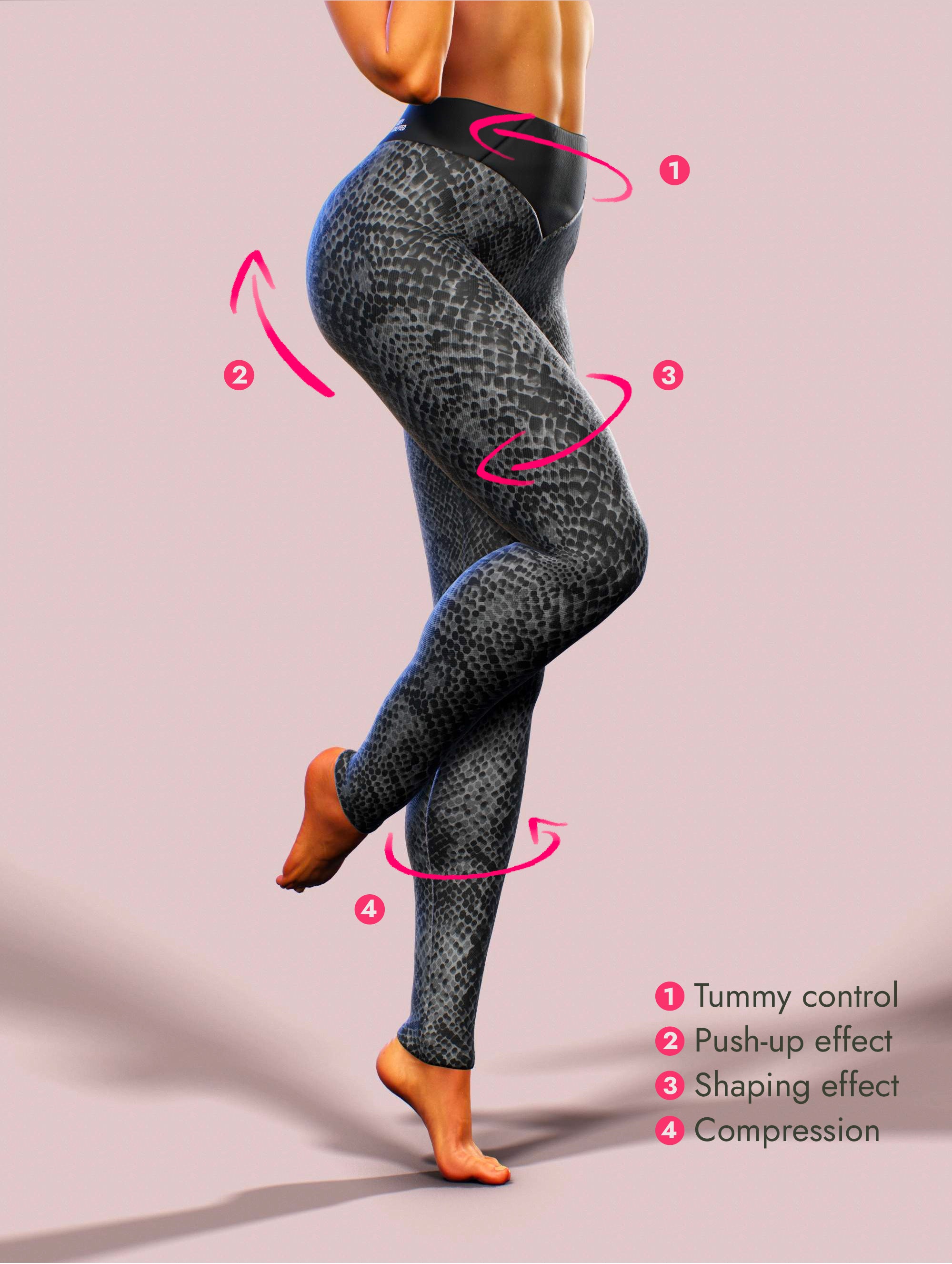 Black Mamba Yoga Pants