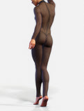 Black Mesh Catsuit-unitard-bootysculpted