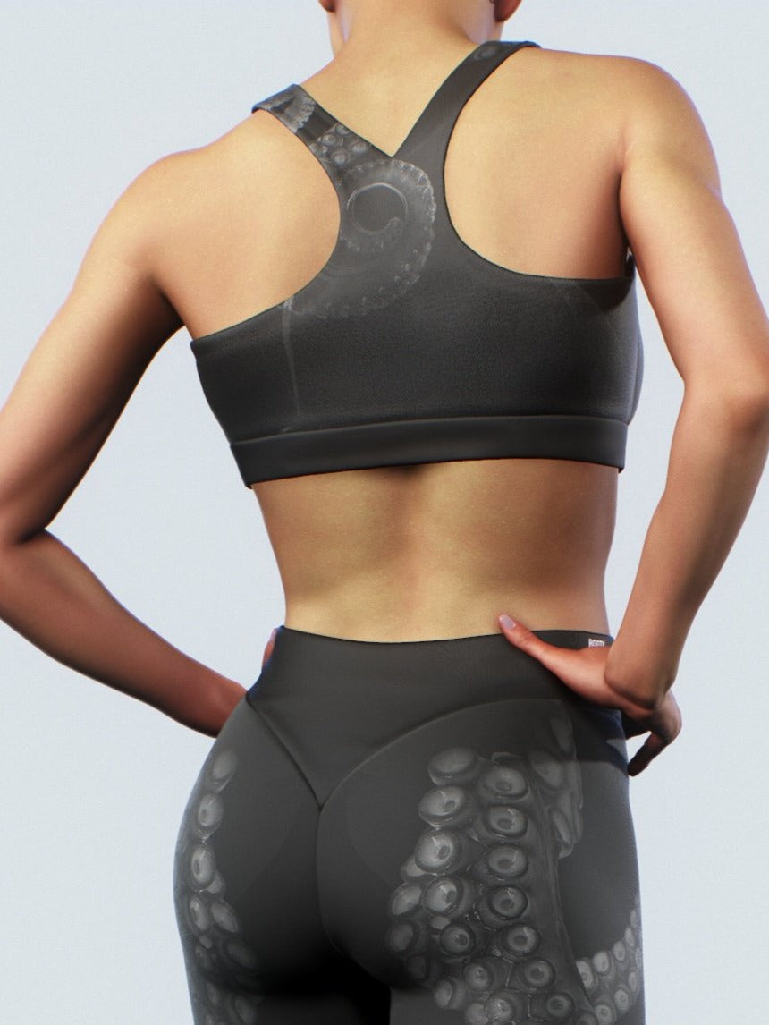 Black Octopus Sports Bra-Sports bra-bootysculpted