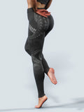 Black Octopus Tights-High waisted leggings-bootysculpted