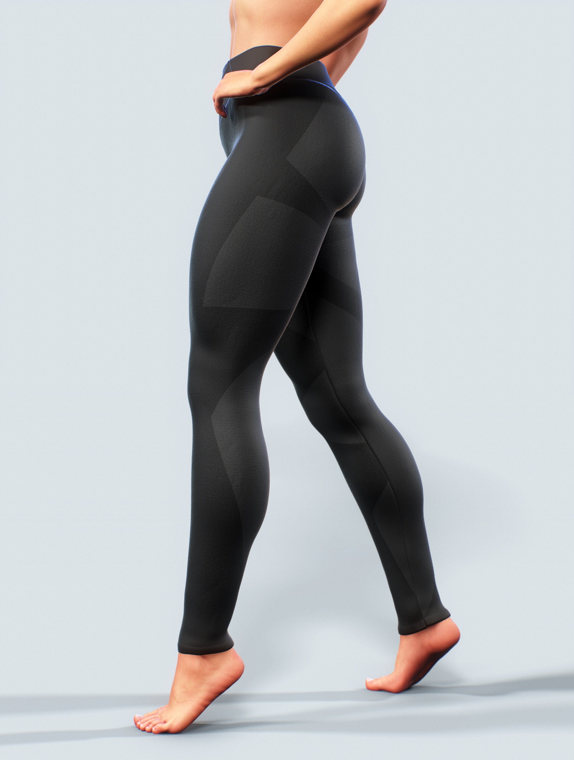 Black Shaping Leggings-High waisted leggings-bootysculpted