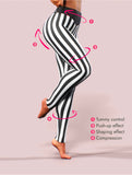 Black White Stripes Leggings