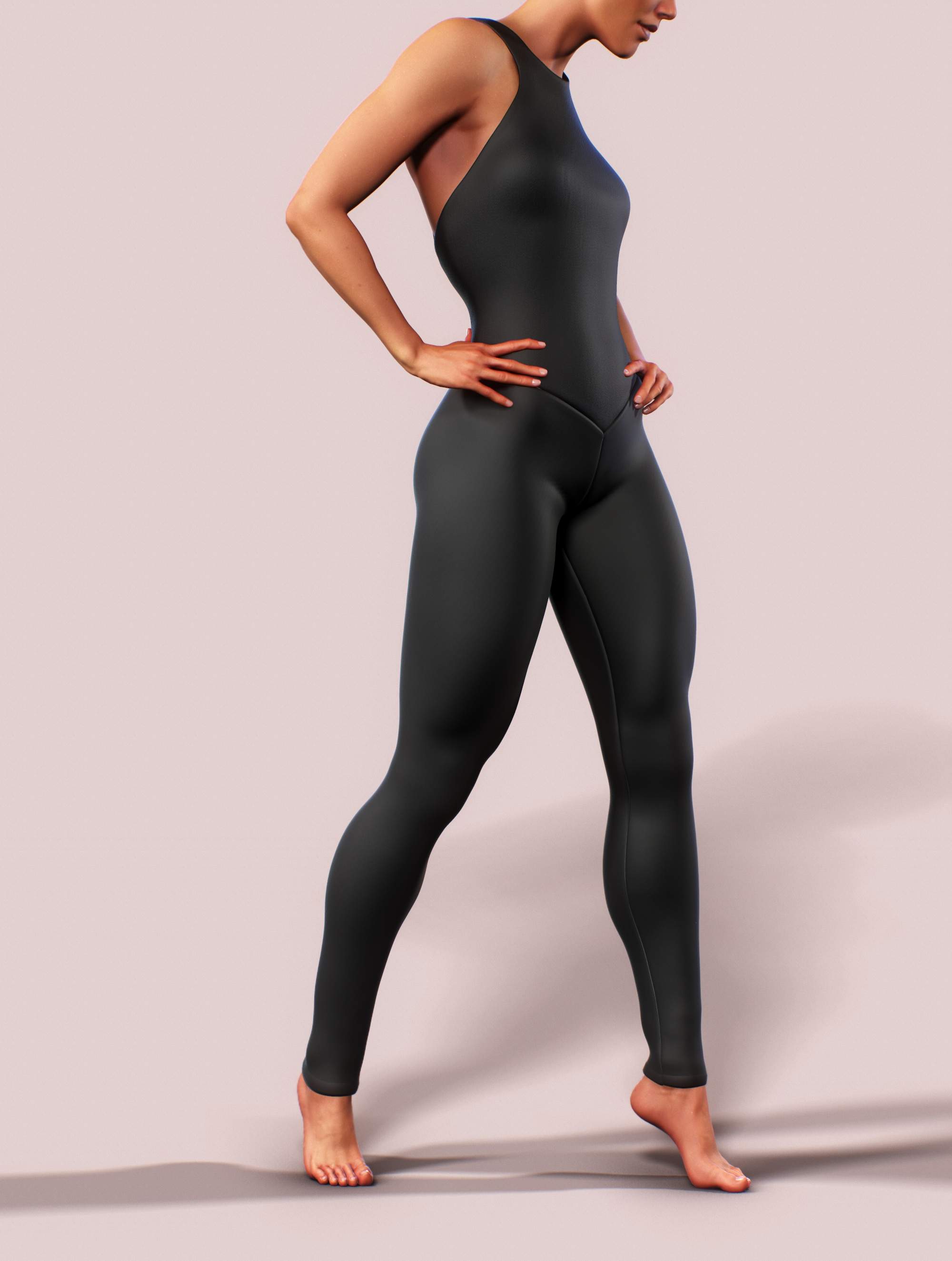 Black Workout Unitard-unitard-bootysculpted