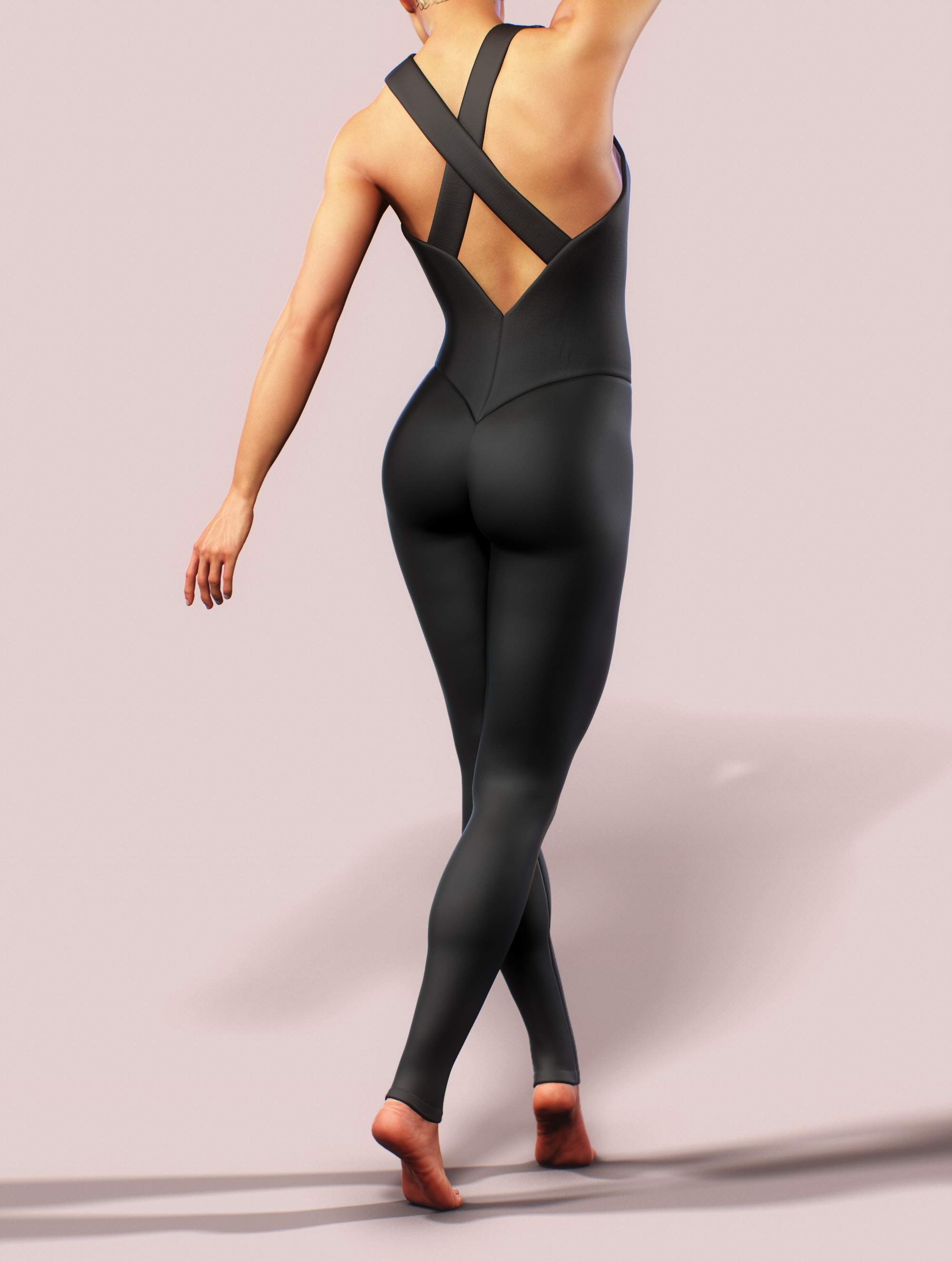 Black Workout Unitard-unitard-bootysculpted
