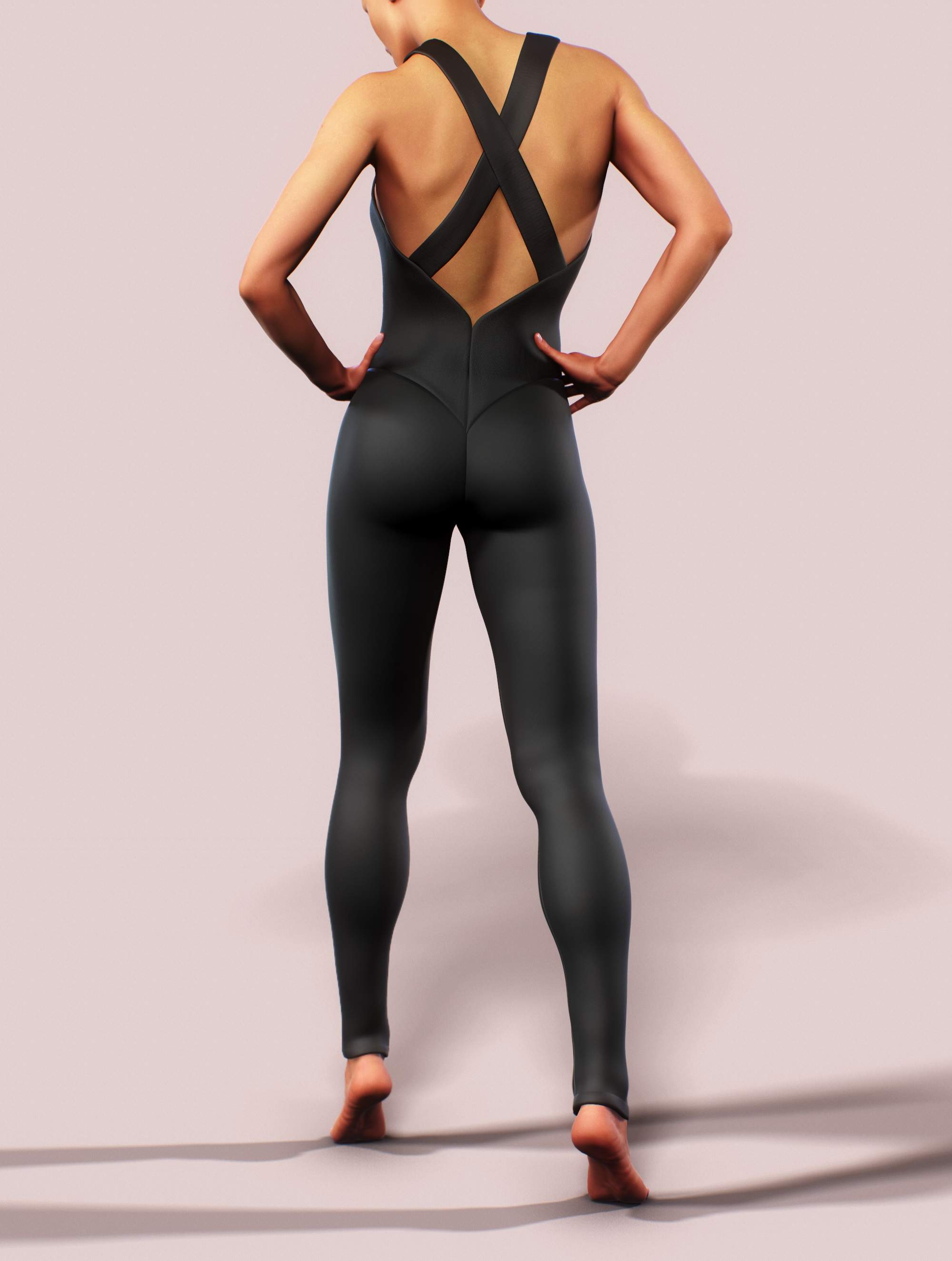 Black Workout Unitard-unitard-bootysculpted