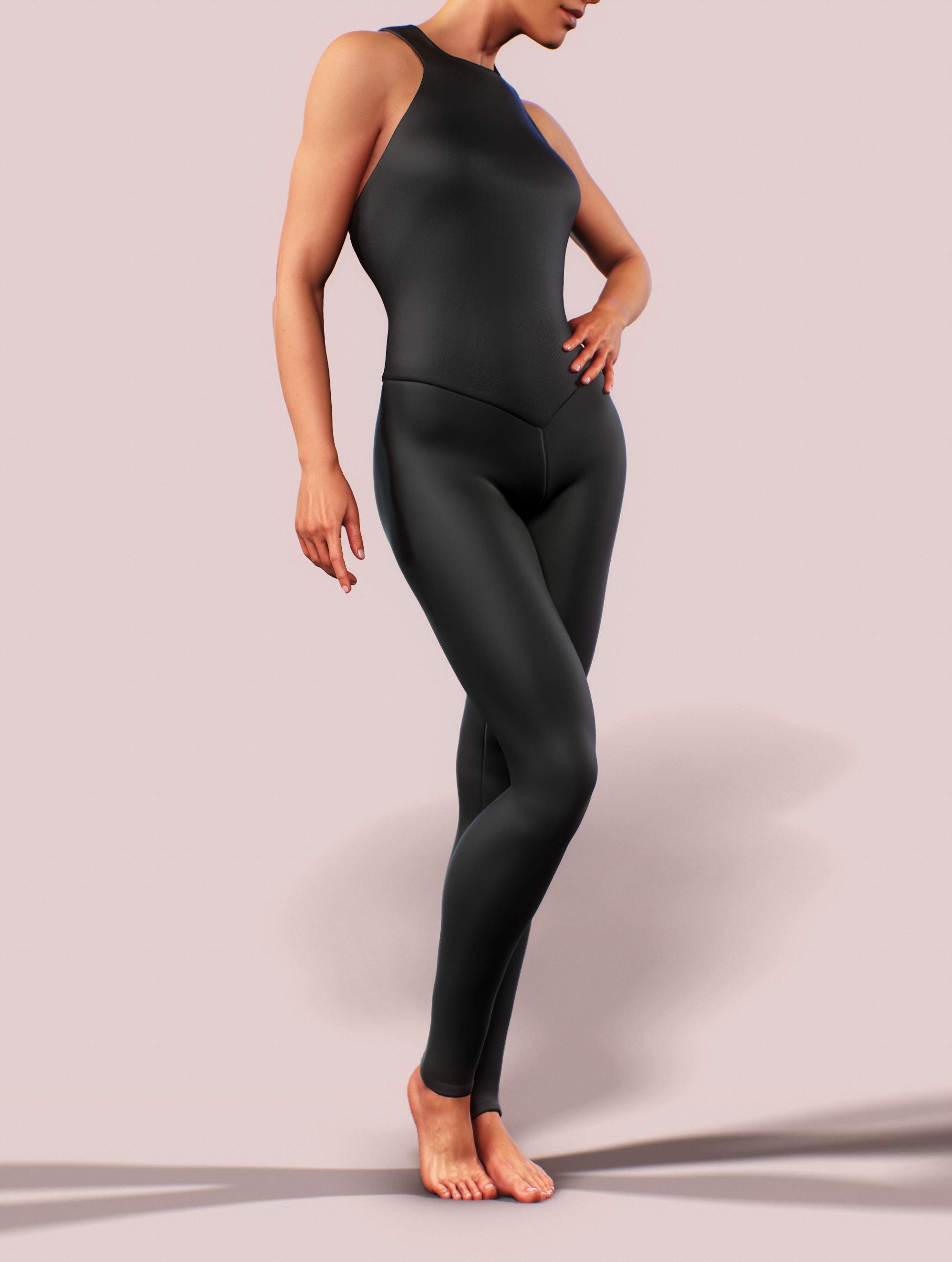 Black Workout Unitard-unitard-bootysculpted