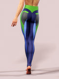 Blue Carbon Leggings-High waisted leggings-bootysculpted