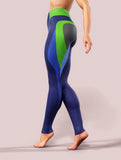 Blue Carbon Leggings-High waisted leggings-bootysculpted