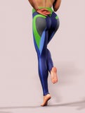 Blue Carbon Leggings-High waisted leggings-bootysculpted