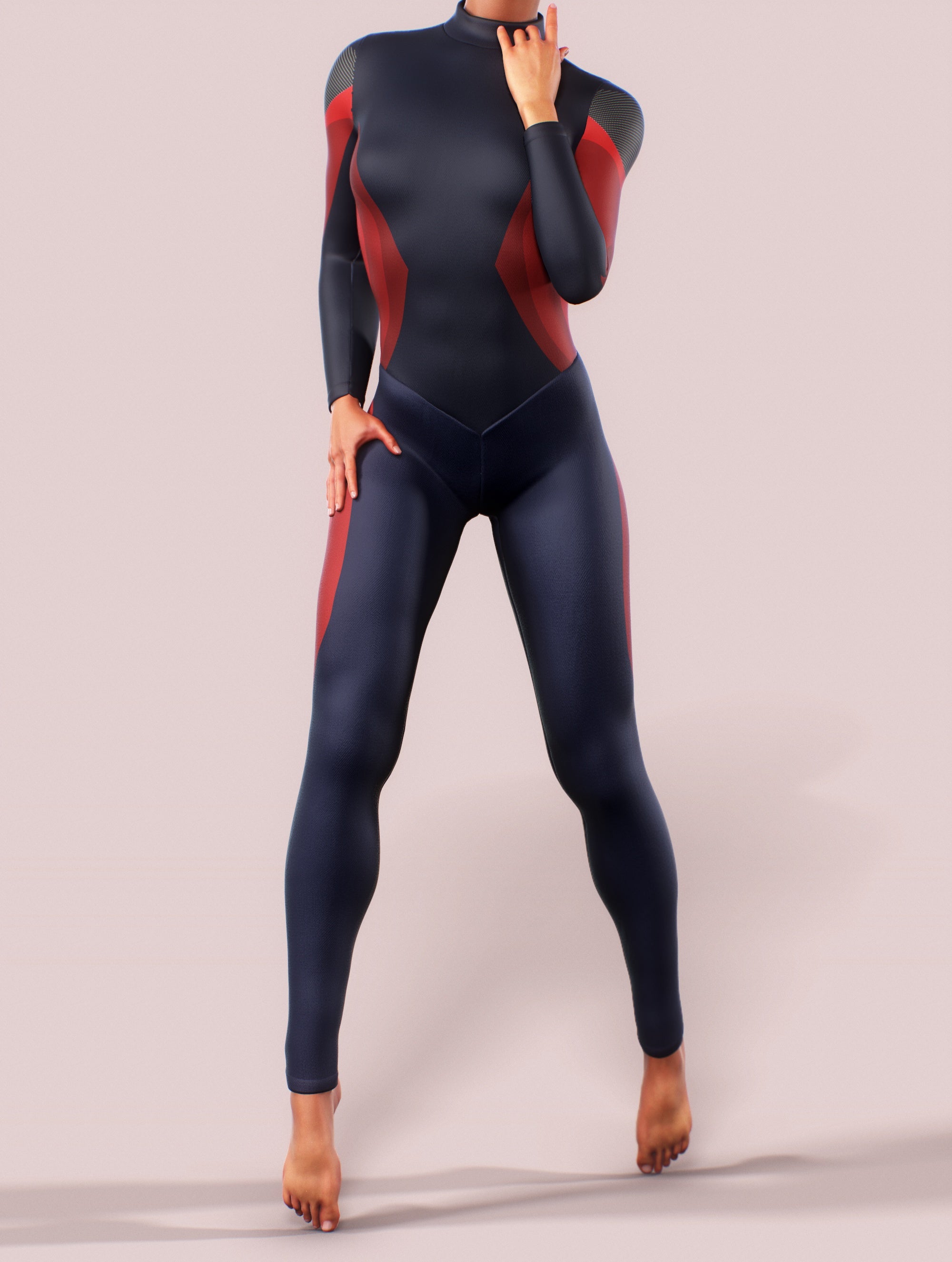 Blue Carbon Shaping Suit-unitard-bootysculpted