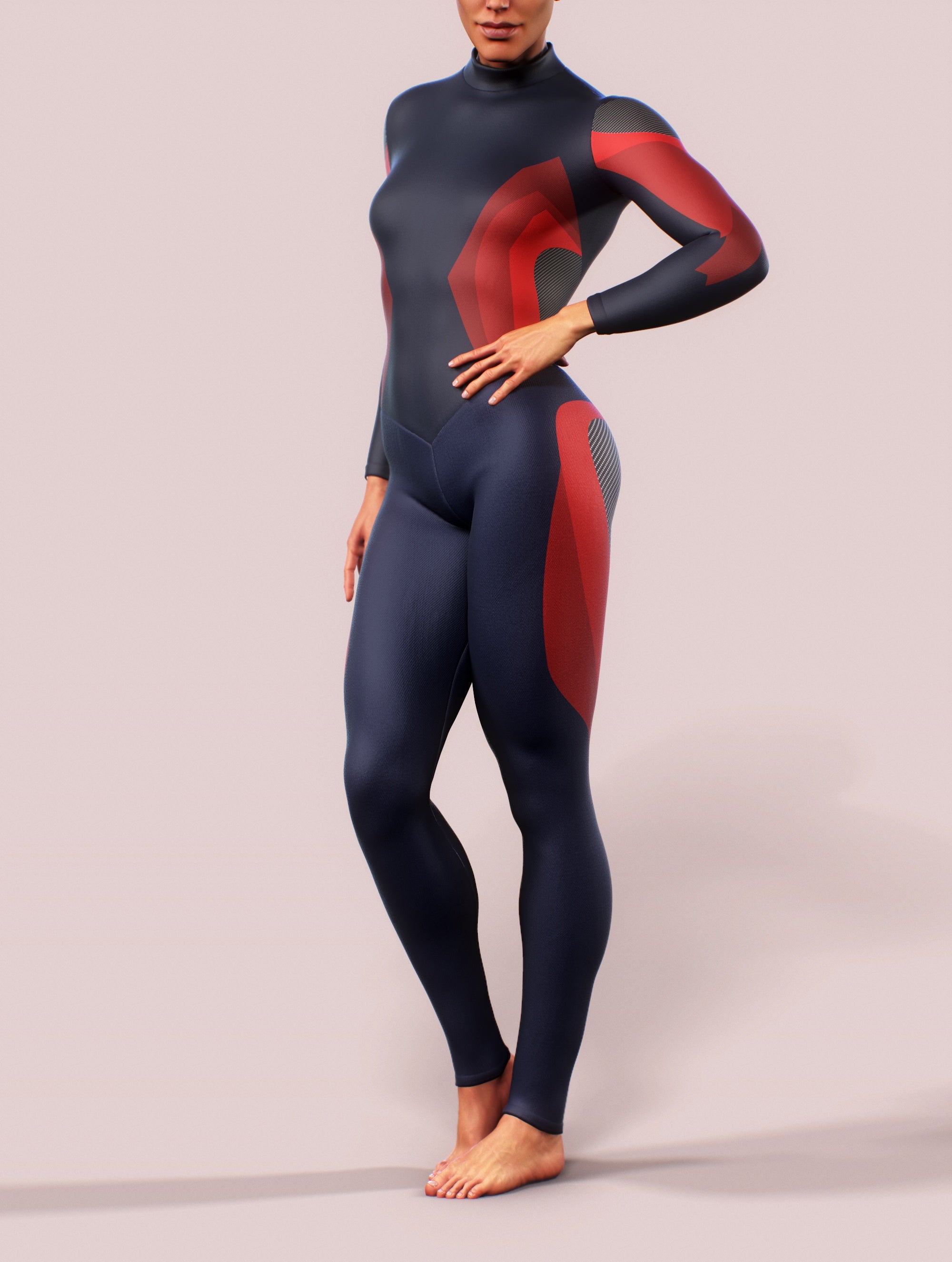 Blue Carbon Shaping Suit-unitard-bootysculpted