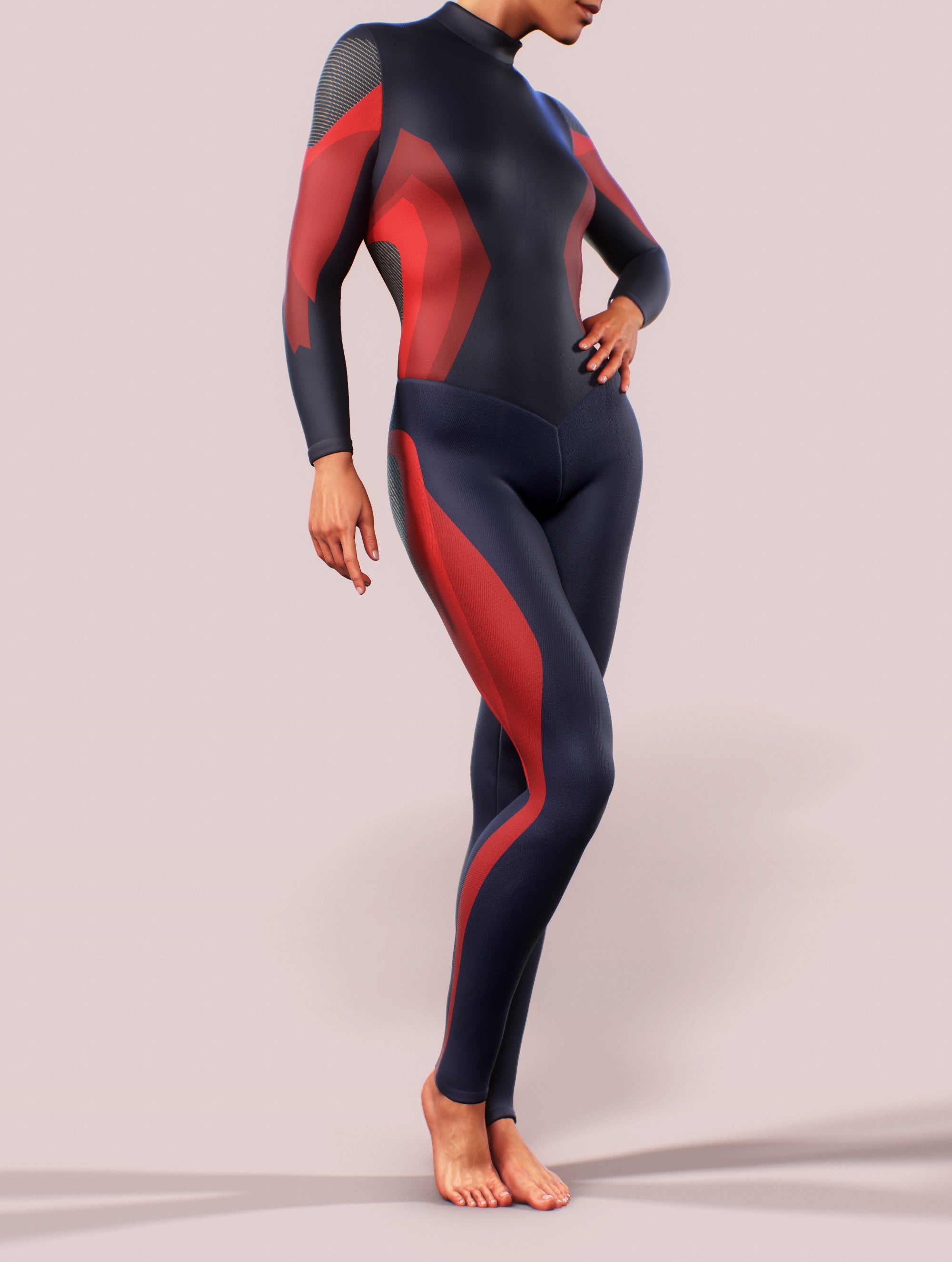 Blue Carbon Shaping Suit-unitard-bootysculpted