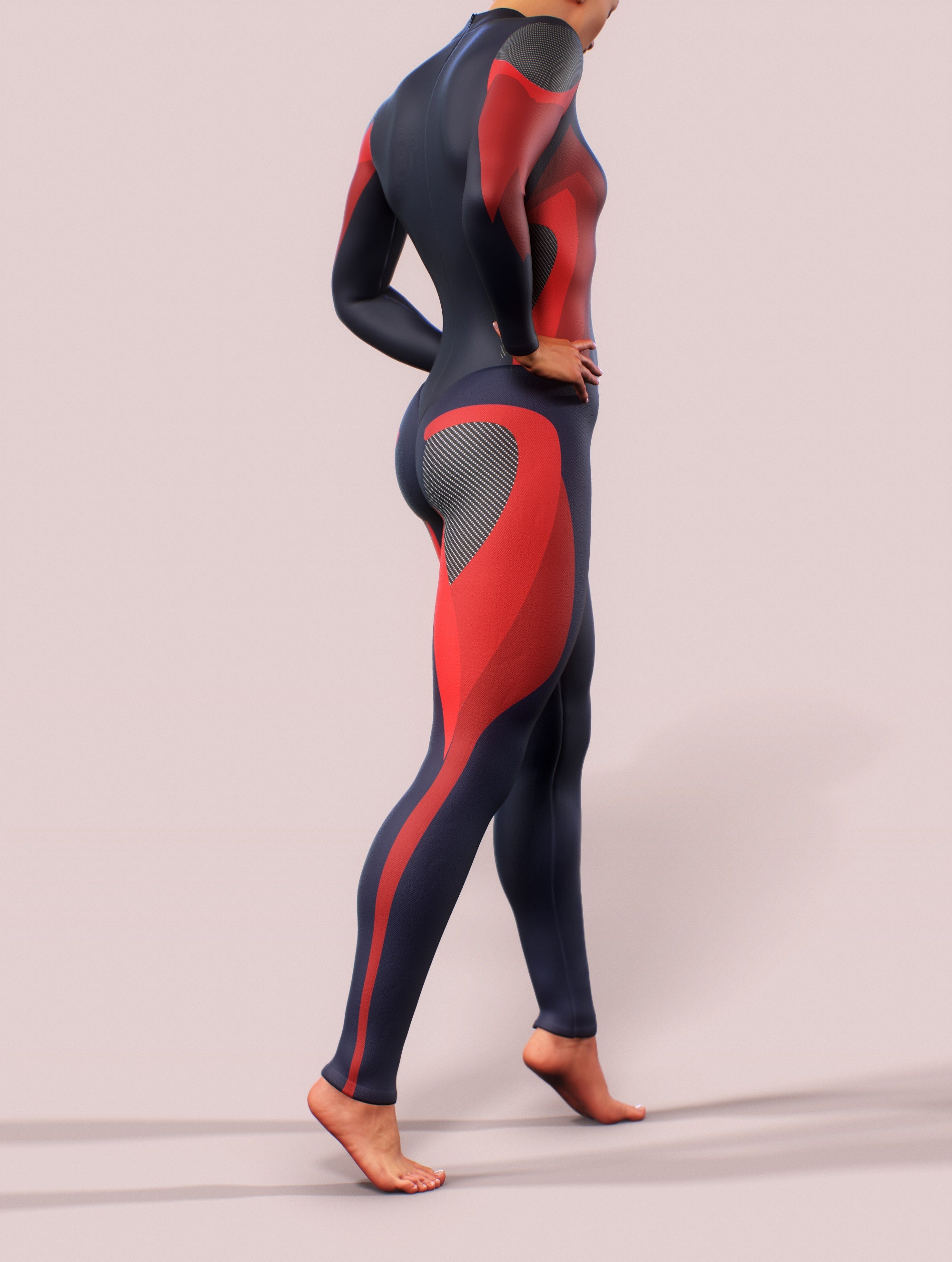 Blue Carbon Shaping Suit-unitard-bootysculpted