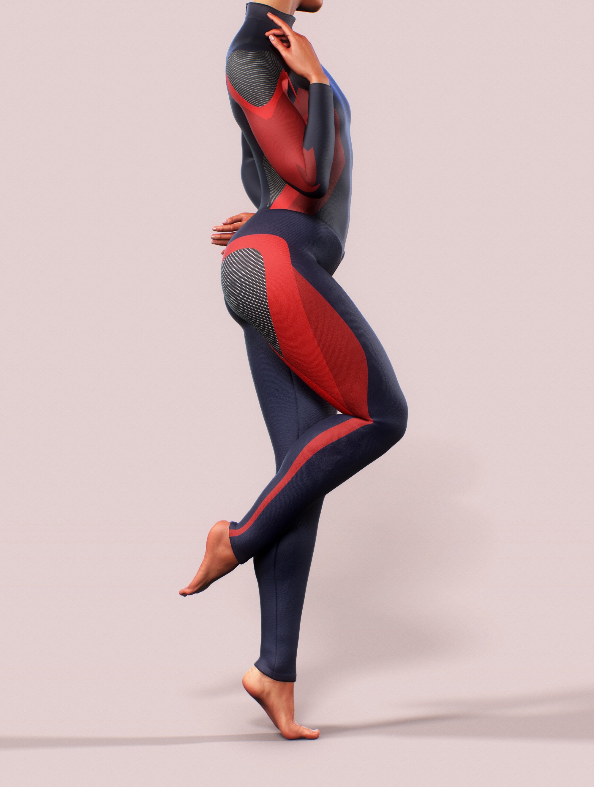 Blue Carbon Shaping Suit-unitard-bootysculpted